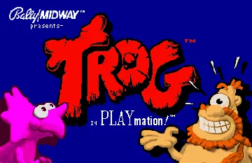 Trog (rev LA3 02/14/91) screen shot title